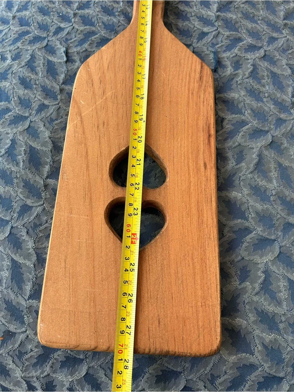 Vintage Decor Crafted Wooden Butter Paddle with Heart Cutout